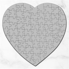 Solid Christmas Silver Jigsaw Puzzle (heart) by PodArtist