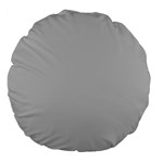 Solid Christmas Silver Large 18  Premium Flano Round Cushions Front