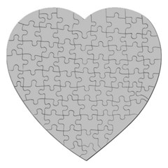 Solid Christmas Silver Jigsaw Puzzle (heart) by PodArtist