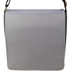 Solid Christmas Silver Flap Messenger Bag (s) by PodArtist