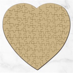 Solid Christmas Gold Jigsaw Puzzle (heart) by PodArtist