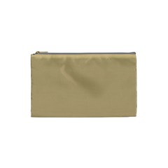 Solid Christmas Gold Cosmetic Bag (small)  by PodArtist