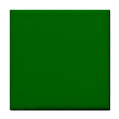 Solid Christmas Green Velvet Classic Colors Tile Coasters by PodArtist