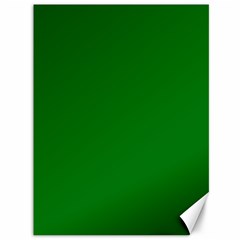 Solid Christmas Green Velvet Classic Colors Canvas 36  X 48   by PodArtist