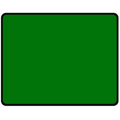 Solid Christmas Green Velvet Classic Colors Fleece Blanket (medium)  by PodArtist