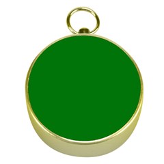 Solid Christmas Green Velvet Classic Colors Gold Compasses by PodArtist