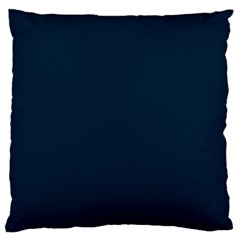 Solid Christmas Silent Night Blue Large Flano Cushion Case (two Sides) by PodArtist