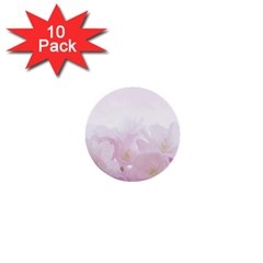 Pink Blossom Bloom Spring Romantic 1  Mini Buttons (10 Pack)  by BangZart