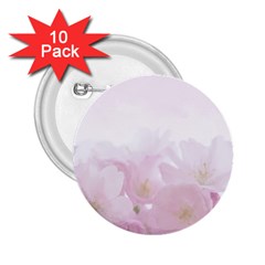 Pink Blossom Bloom Spring Romantic 2 25  Buttons (10 Pack) 