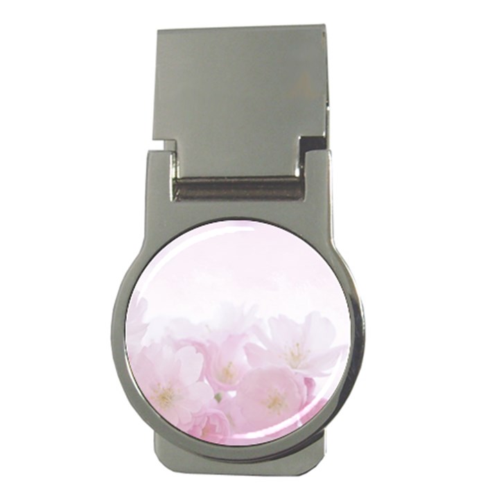 Pink Blossom Bloom Spring Romantic Money Clips (Round) 