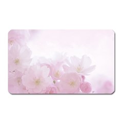 Pink Blossom Bloom Spring Romantic Magnet (rectangular) by BangZart