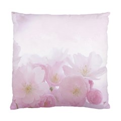 Pink Blossom Bloom Spring Romantic Standard Cushion Case (one Side) by BangZart