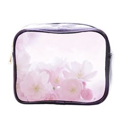 Pink Blossom Bloom Spring Romantic Mini Toiletries Bags by BangZart