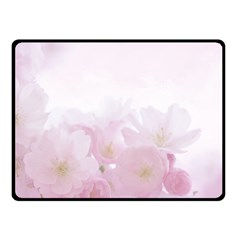 Pink Blossom Bloom Spring Romantic Double Sided Fleece Blanket (small)  by BangZart