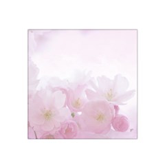 Pink Blossom Bloom Spring Romantic Satin Bandana Scarf