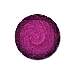 Purple Background Scrapbooking Abstract Magnet 3  (round) by BangZart