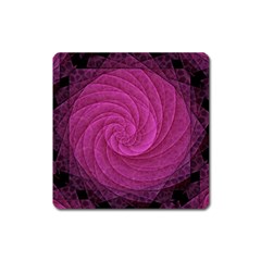 Purple Background Scrapbooking Abstract Square Magnet by BangZart