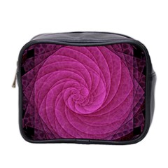 Purple Background Scrapbooking Abstract Mini Toiletries Bag 2-side by BangZart