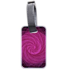 Purple Background Scrapbooking Abstract Luggage Tags (two Sides) by BangZart