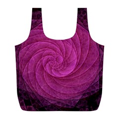 Purple Background Scrapbooking Abstract Full Print Recycle Bags (l)  by BangZart