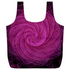 Purple Background Scrapbooking Abstract Full Print Recycle Bags (l)  by BangZart