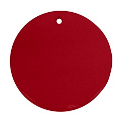 Usa Flag Red Blood Red Classic Solid Color  Ornament (round)