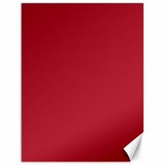 Usa Flag Red Blood Red Classic Solid Color  Canvas 12  X 16   by PodArtist