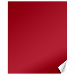 Usa Flag Red Blood Red Classic Solid Color  Canvas 16  X 20   by PodArtist