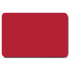 Usa Flag Red Blood Red Classic Solid Color  Large Doormat  by PodArtist