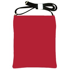 Usa Flag Red Blood Red Classic Solid Color  Shoulder Sling Bags by PodArtist