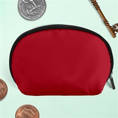 Usa Flag Red Blood Red Classic Solid Color  Accessory Pouches (large)  by PodArtist