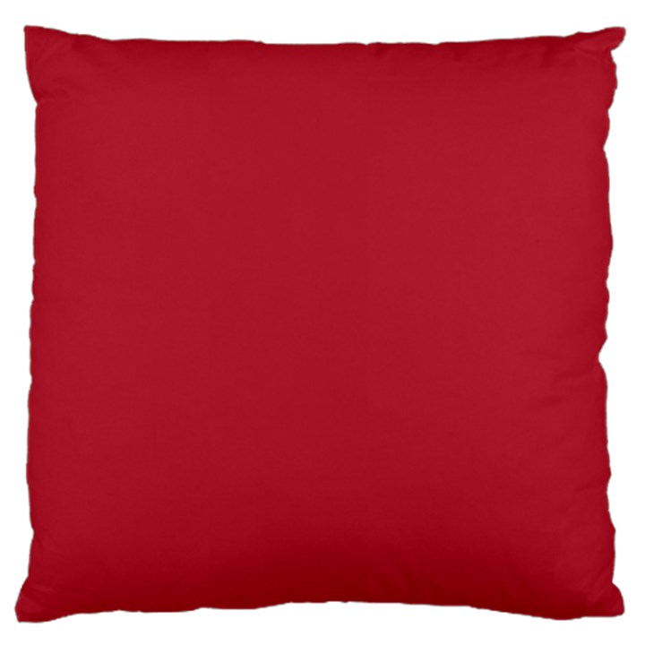 USA Flag Red Blood Red classic solid color  Large Flano Cushion Case (One Side)