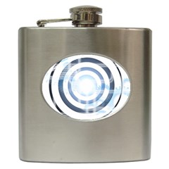 Center Centered Gears Visor Target Hip Flask (6 Oz) by BangZart