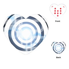 Center Centered Gears Visor Target Playing Cards (heart)  by BangZart