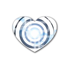 Center Centered Gears Visor Target Heart Coaster (4 Pack)  by BangZart