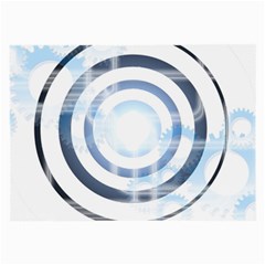 Center Centered Gears Visor Target Large Glasses Cloth (2-side) by BangZart