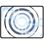 Center Centered Gears Visor Target Double Sided Fleece Blanket (Large)  80 x60  Blanket Back