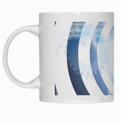 Center Centered Gears Visor Target White Mugs by BangZart