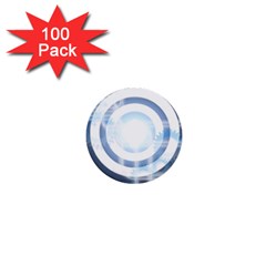 Center Centered Gears Visor Target 1  Mini Buttons (100 Pack)  by BangZart