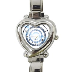 Center Centered Gears Visor Target Heart Italian Charm Watch by BangZart