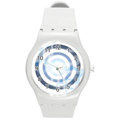 Center Centered Gears Visor Target Round Plastic Sport Watch (m) by BangZart