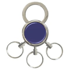 Usa Flag Blue Royal Blue Deep Blue 3-ring Key Chains by PodArtist