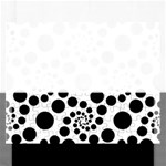 Dot Dots Round Black And White Rectangular Jigsaw Puzzl Front