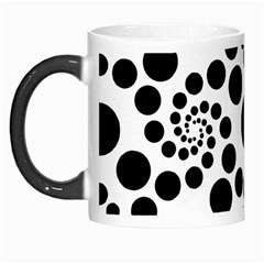 Dot Dots Round Black And White Morph Mugs by BangZart