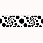 Dot Dots Round Black And White Large Bar Mats 32 x8.5  Bar Mat