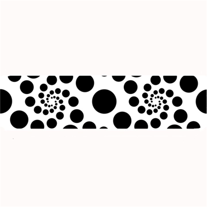 Dot Dots Round Black And White Large Bar Mats