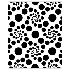 Dot Dots Round Black And White Drawstring Bag (small) by BangZart