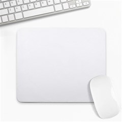 Solid Snow White Christmas Color Large Mousepads by PodArtist