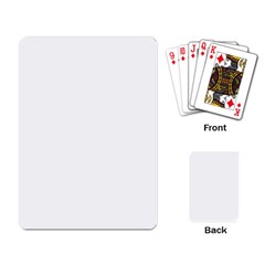 Solid Snow White Christmas Color Playing Card