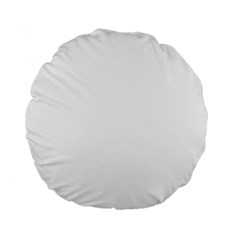 Solid Snow White Christmas Color Standard 15  Premium Flano Round Cushions